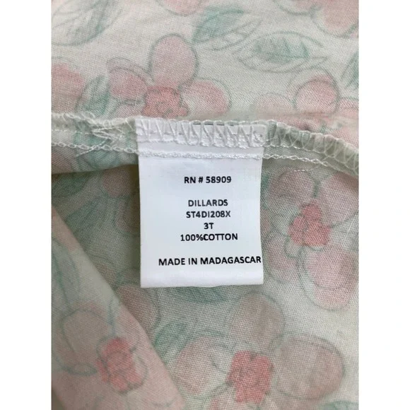 Edgehill Collection Smocked Pastel floral dress size 3T EUC - Picture 6 of 11